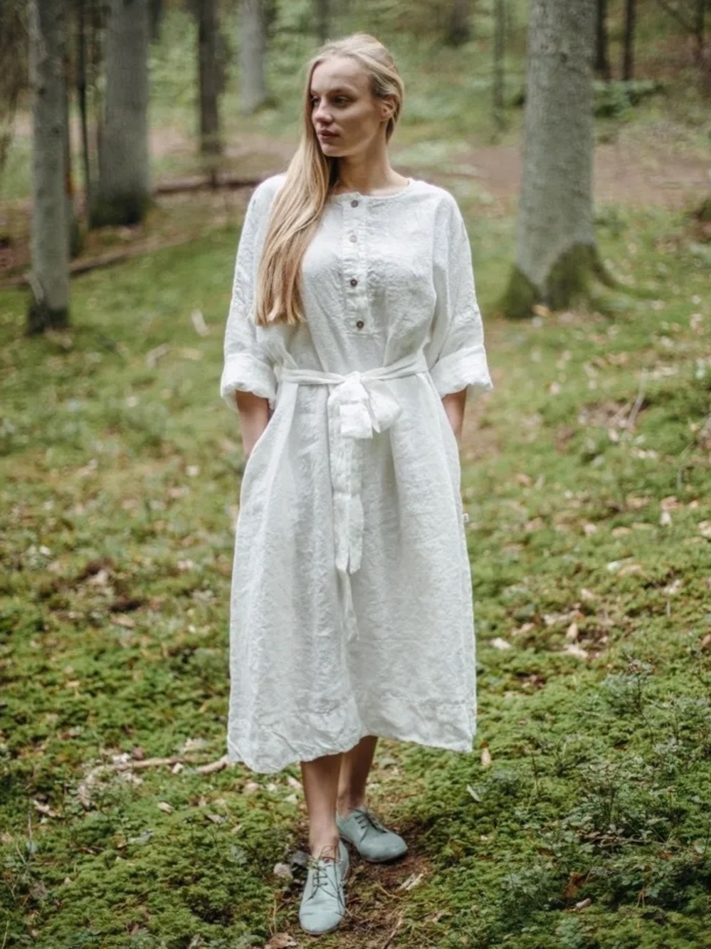 La Petite Alice Dress Helen with Long Sleeves- Midnight Weave